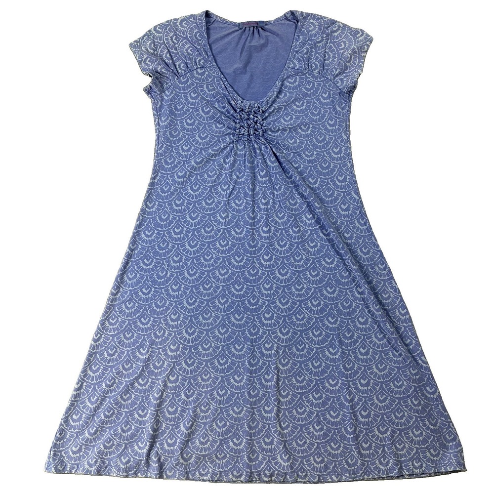 Fresh Produce Emma Dress Cap Sleeve Scoop Neck Purple Women's XS Coastal Chic
